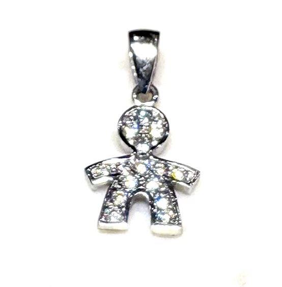 Anhänger Sommer Dame in Weißgold Cubic Zirconia BIMBO ZIRC PI N/ZZ 0.90 B - BIMBO ZIRC PI N/ZZ 0.90 B
